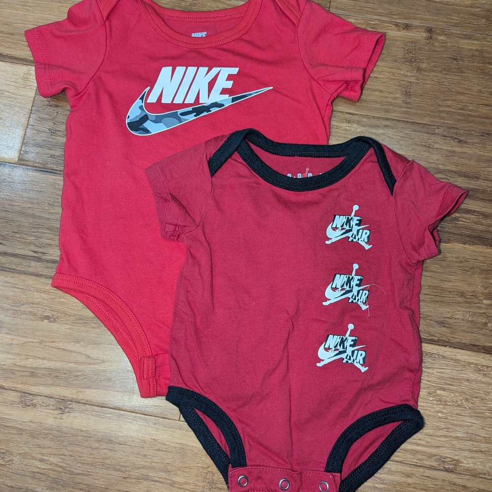 2 piece set, Nike Air Jordan baby onesies